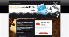 Desktop Screenshot of modele-de-lettre.net