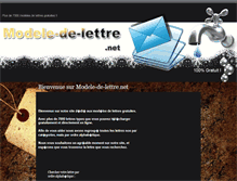 Tablet Screenshot of modele-de-lettre.net